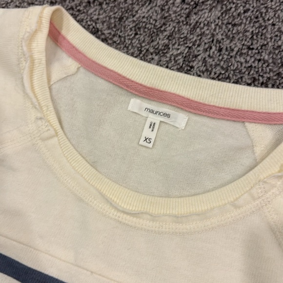 Maurice’s XS striped 3/4 sleeve sweater. - Picture 2 of 5